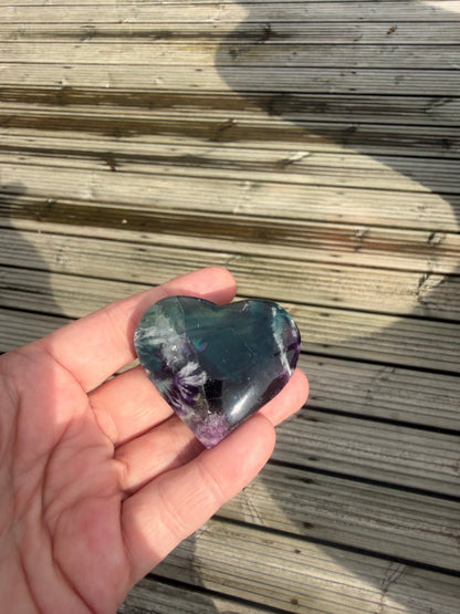 Feather Fluorite Hearts
