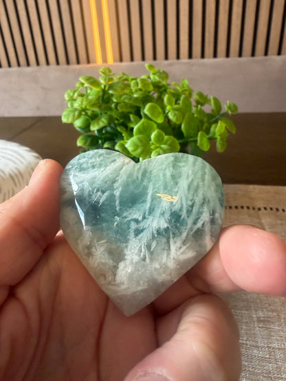 Feather Fluorite Hearts