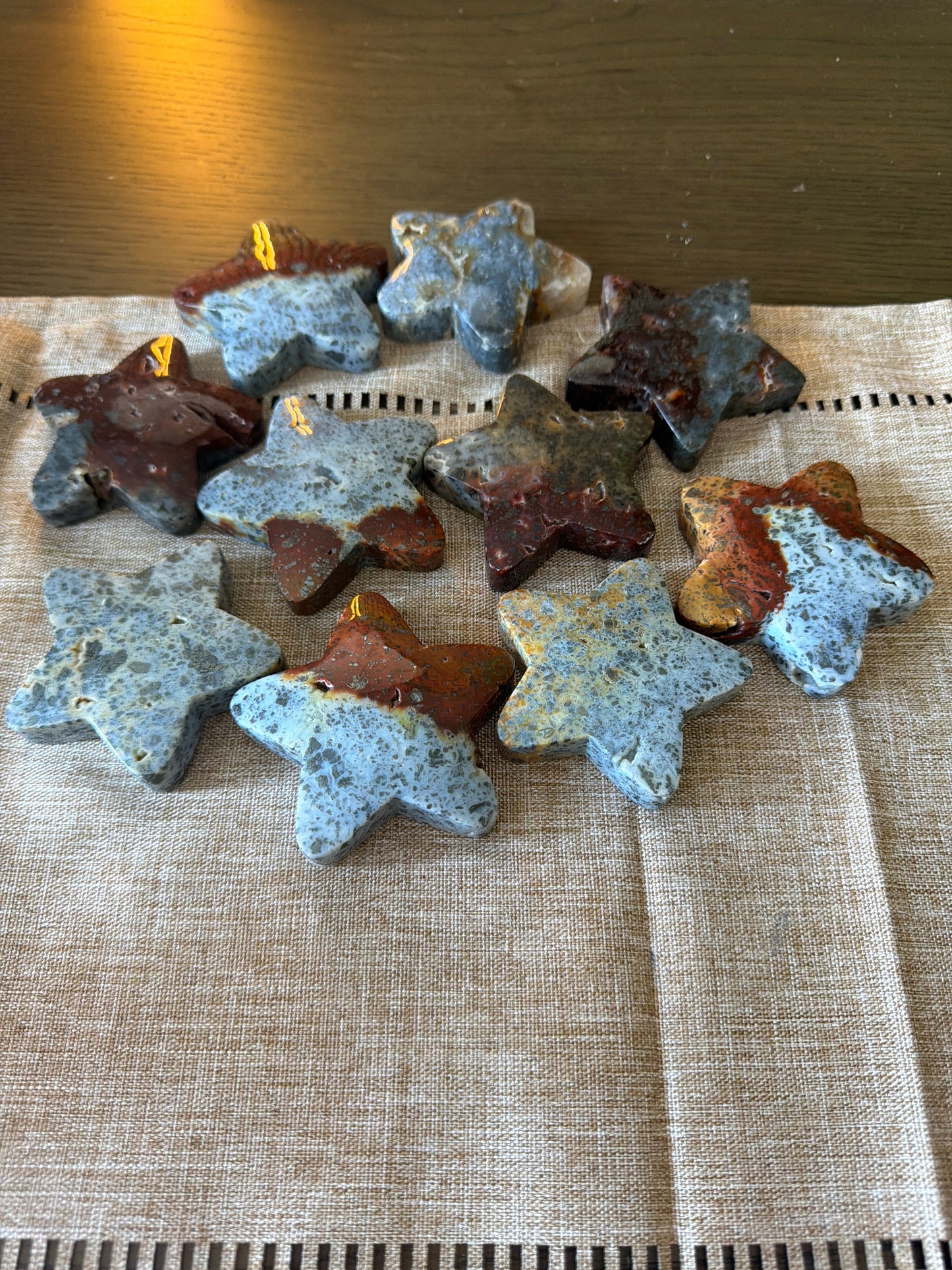 Red Marcasite Stars