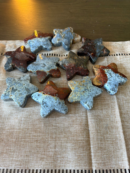 Red Marcasite Stars