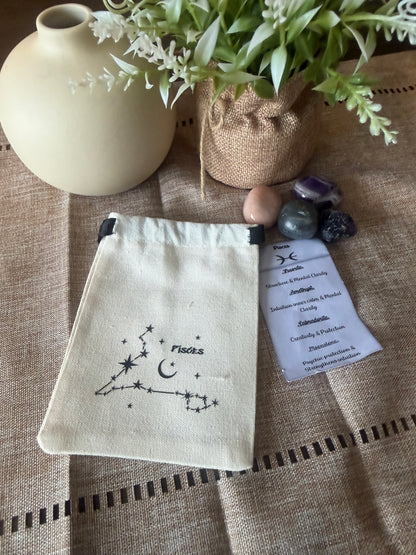 Zodiac Tumble Bag with Information Card