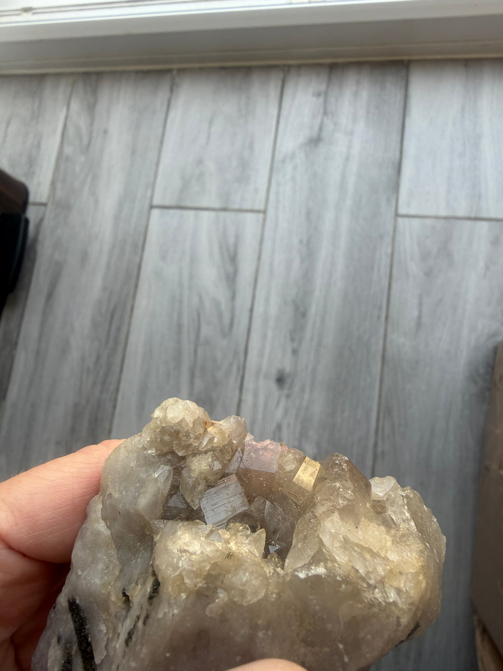 Black Tourmaline in Quartz