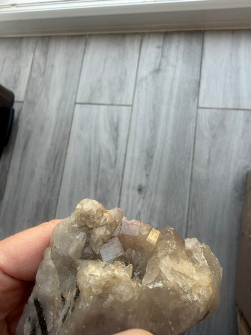 Black Tourmaline in Quartz