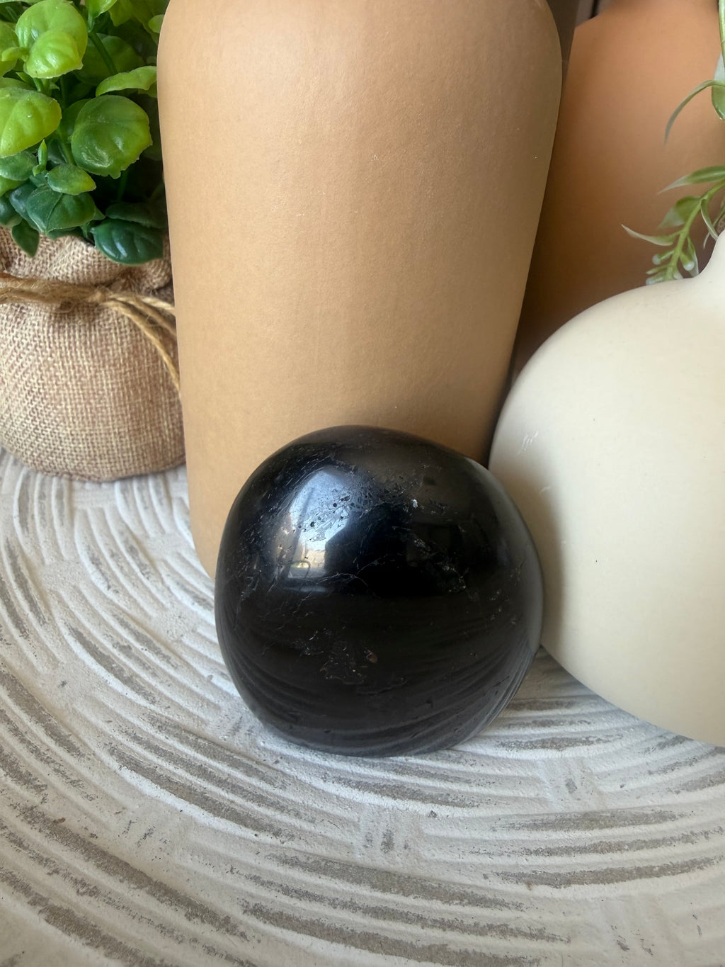 Black Tourmaline Polished Freeform