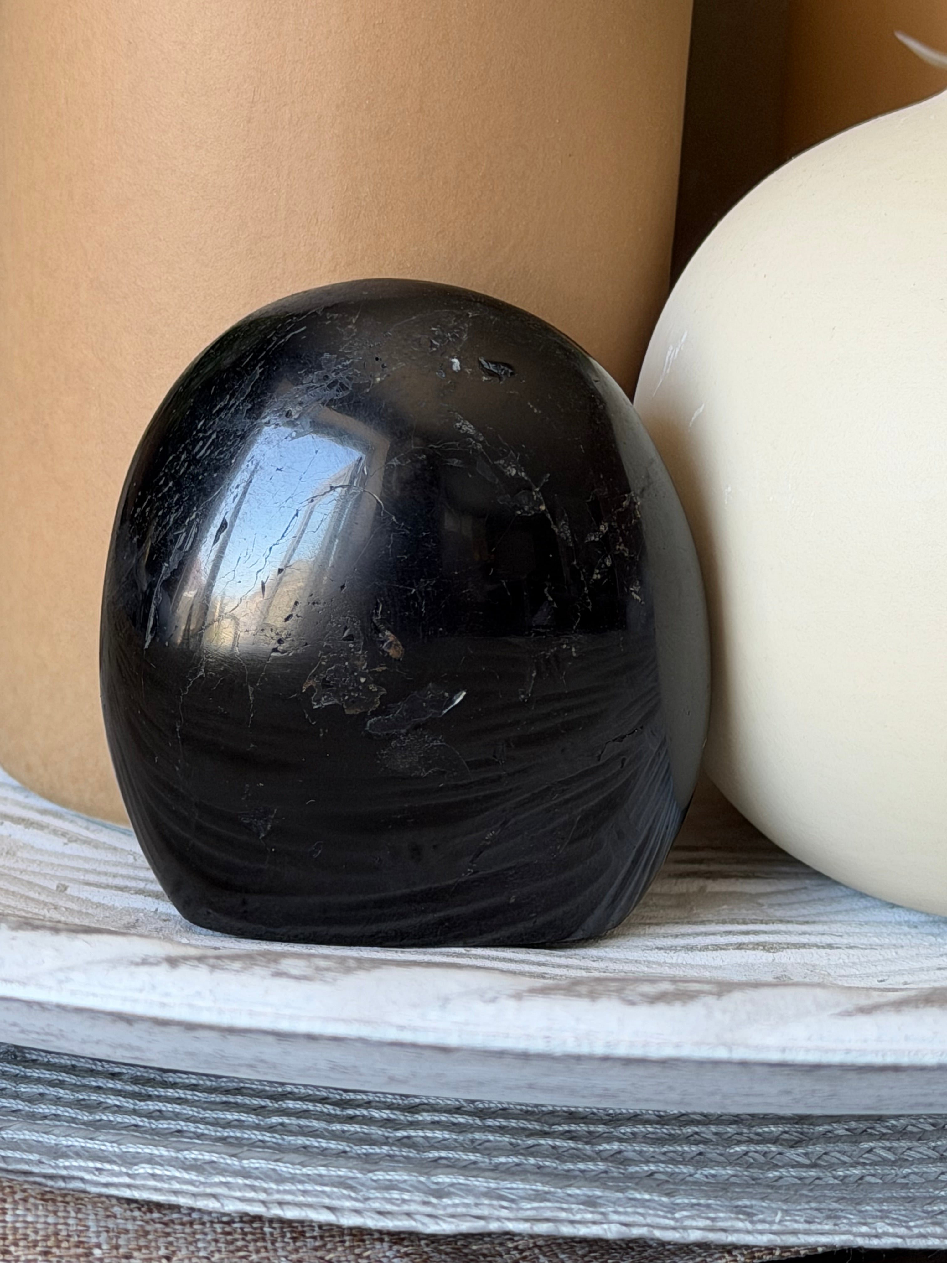 Black Tourmaline Polished Freeform