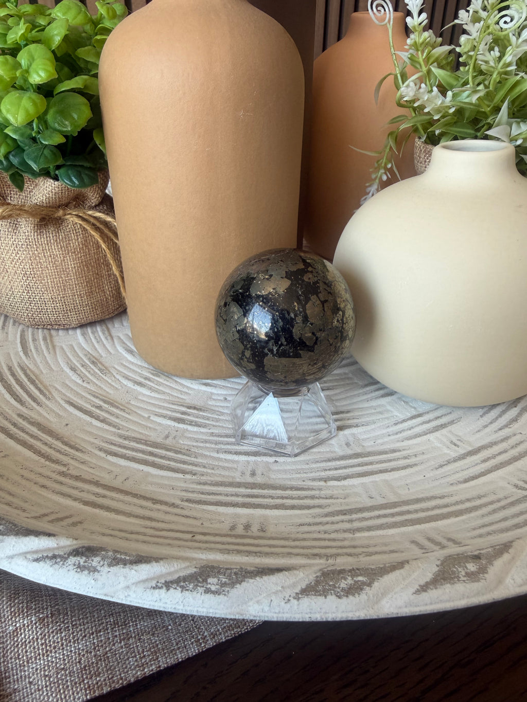 Healer's Gold Sphere (Pyrite & Magnetite)