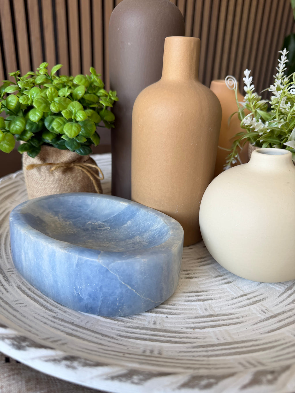 Blue Calcite Bowl