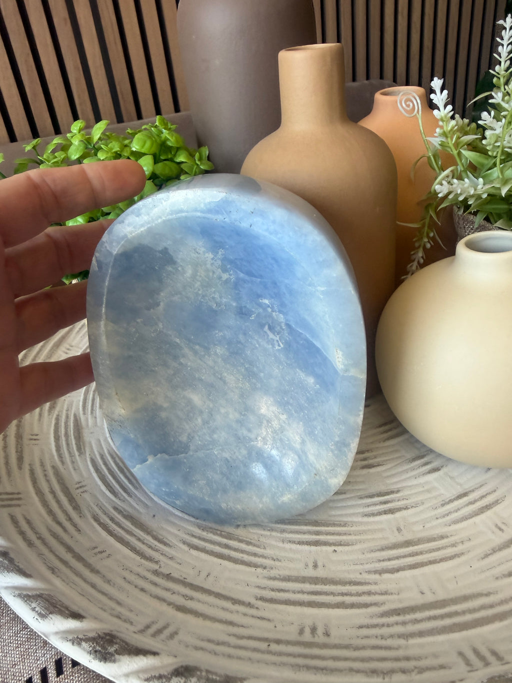 Blue Calcite Bowl