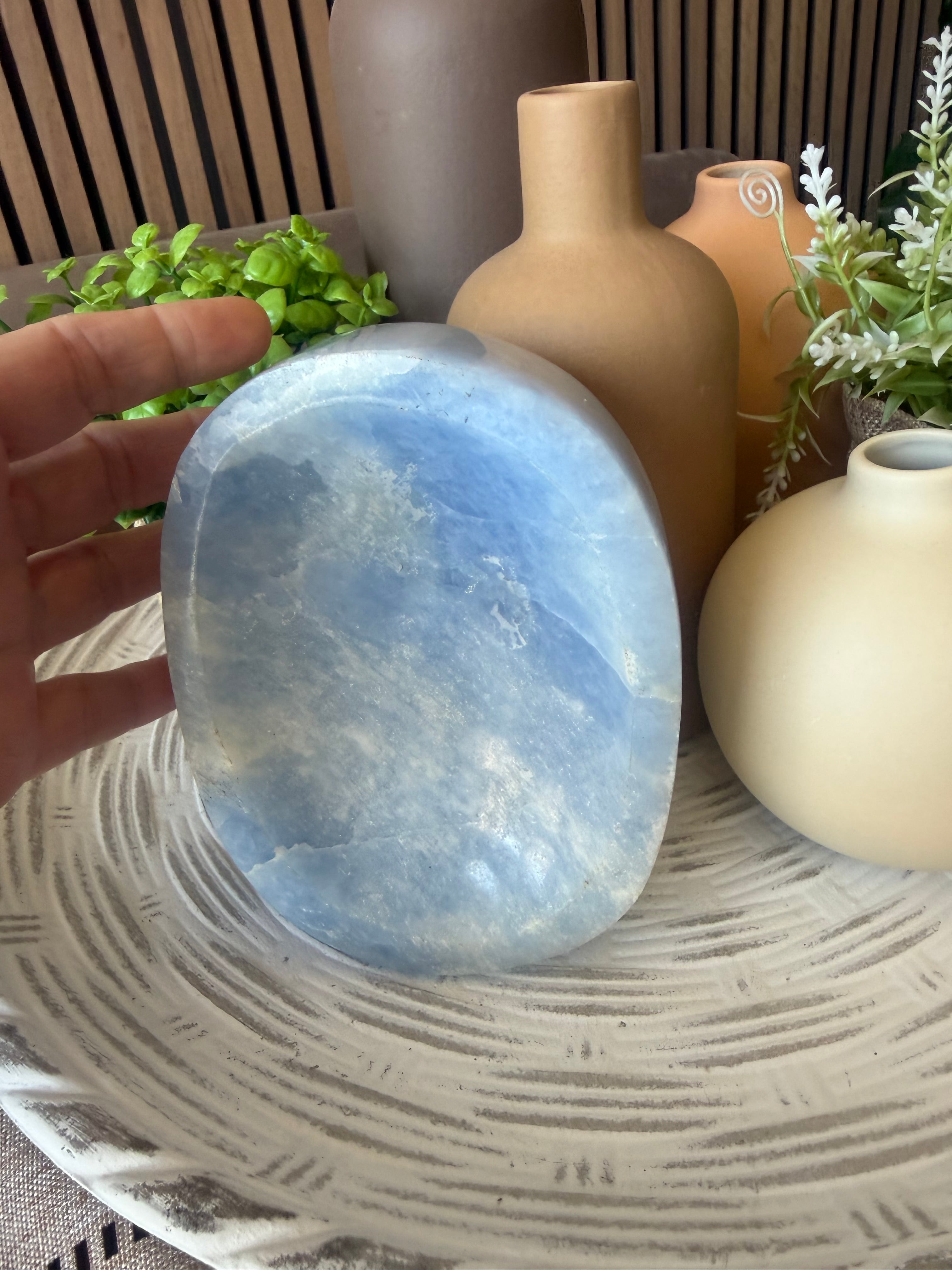 Blue Calcite Bowl