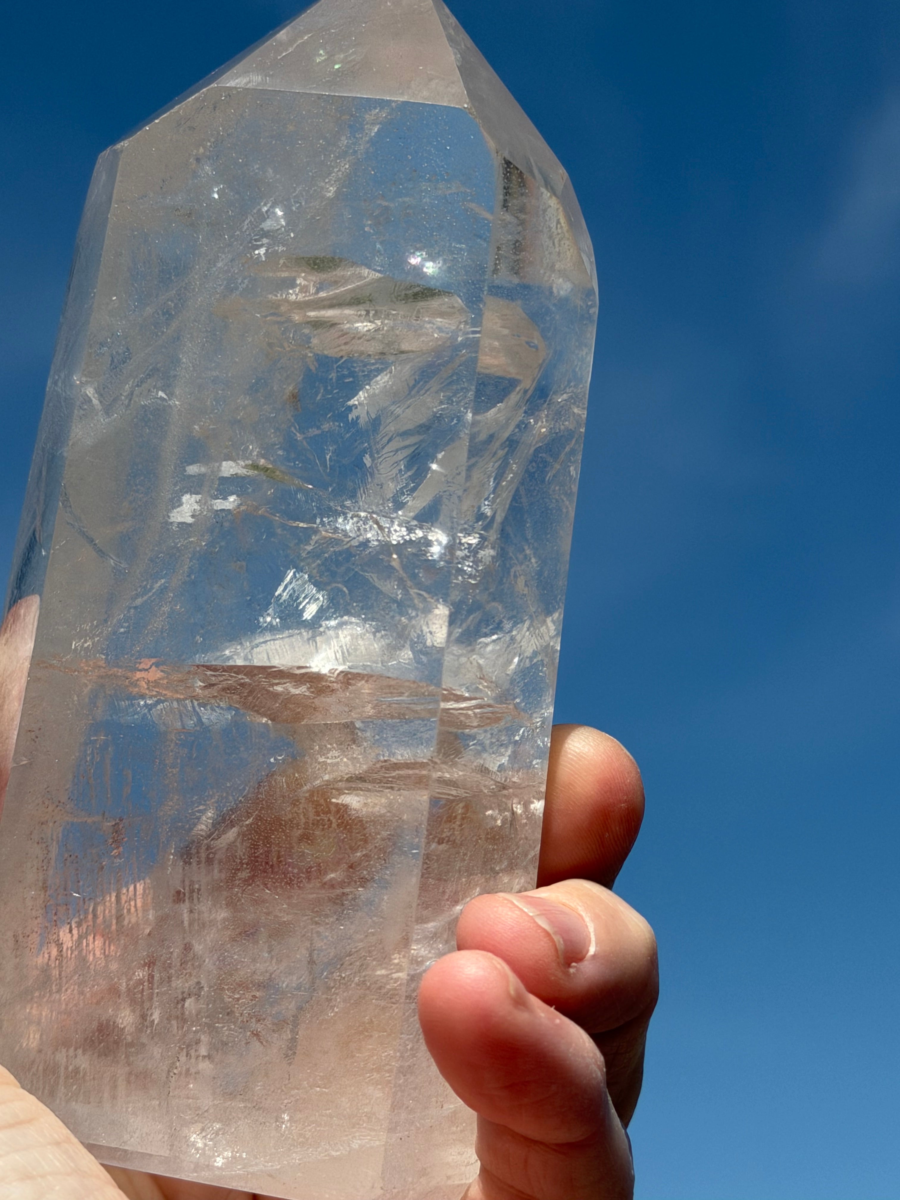 High Grade Clear Quartz Tower / Point