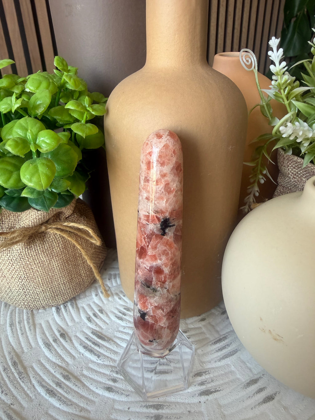 High Grade Sunstone Crystal Wand
