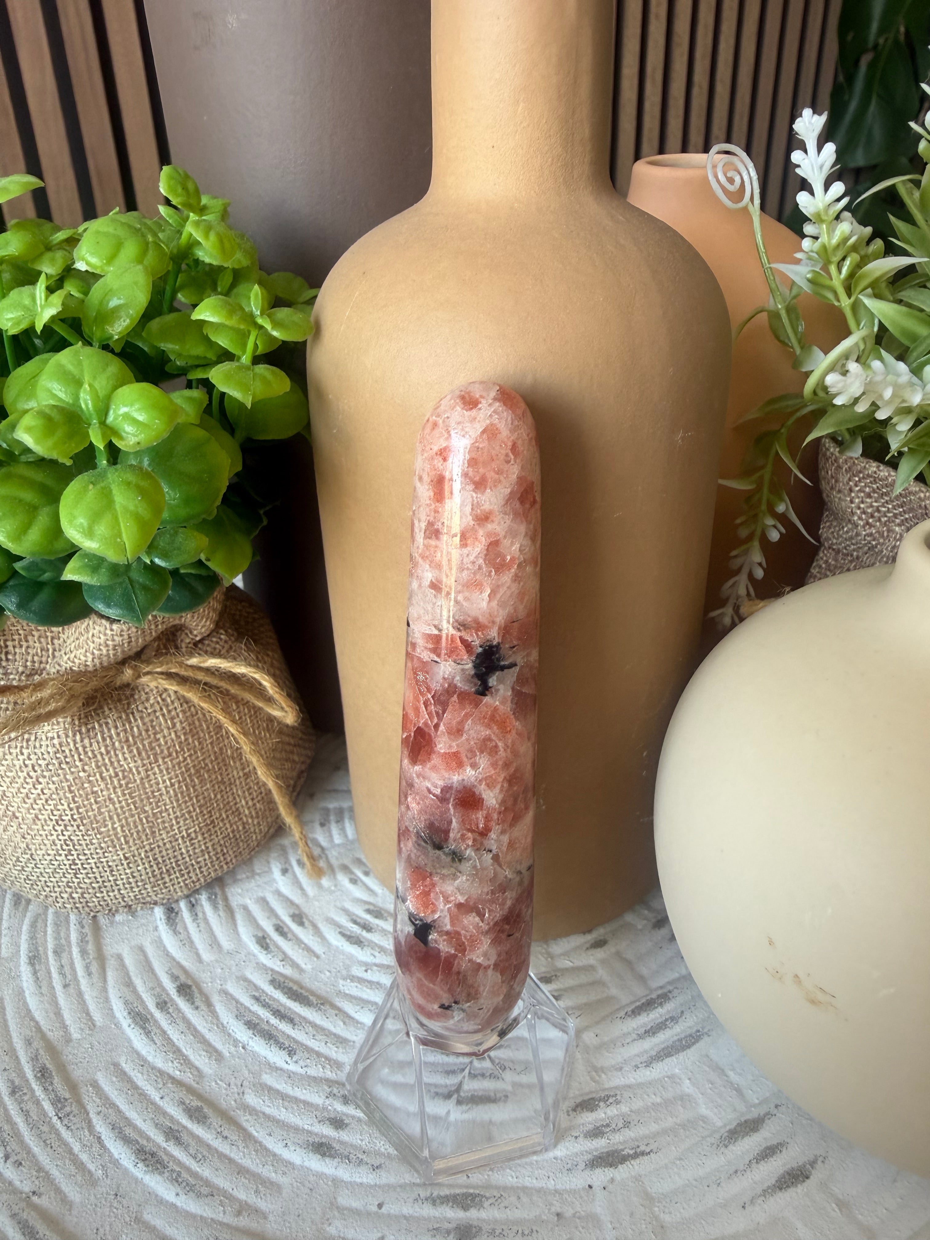 High Grade Sunstone Crystal Wand