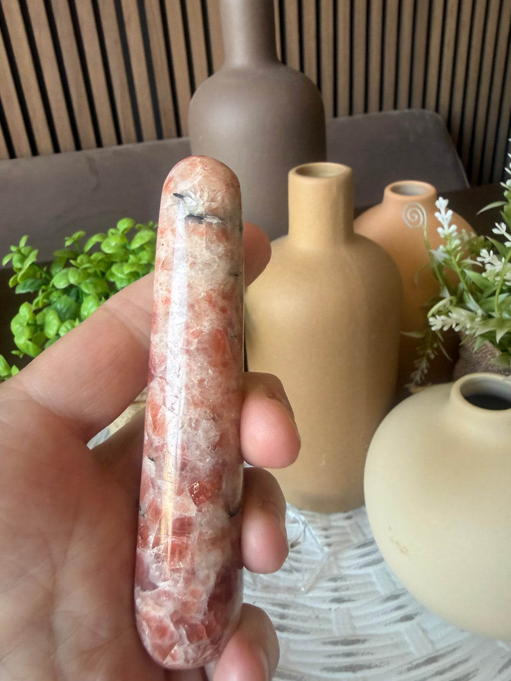 High Grade Sunstone Crystal Wand