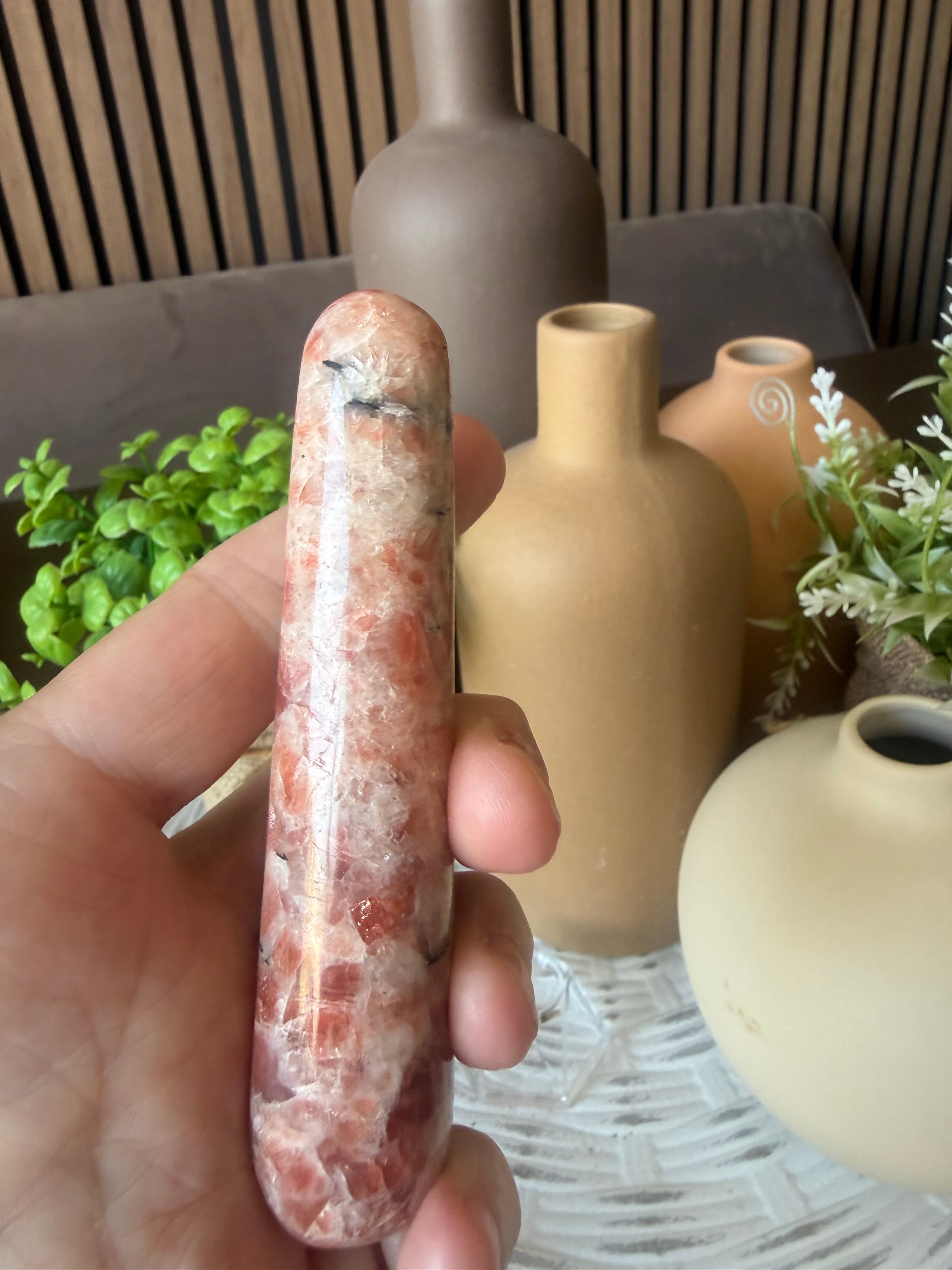 High Grade Sunstone Crystal Wand