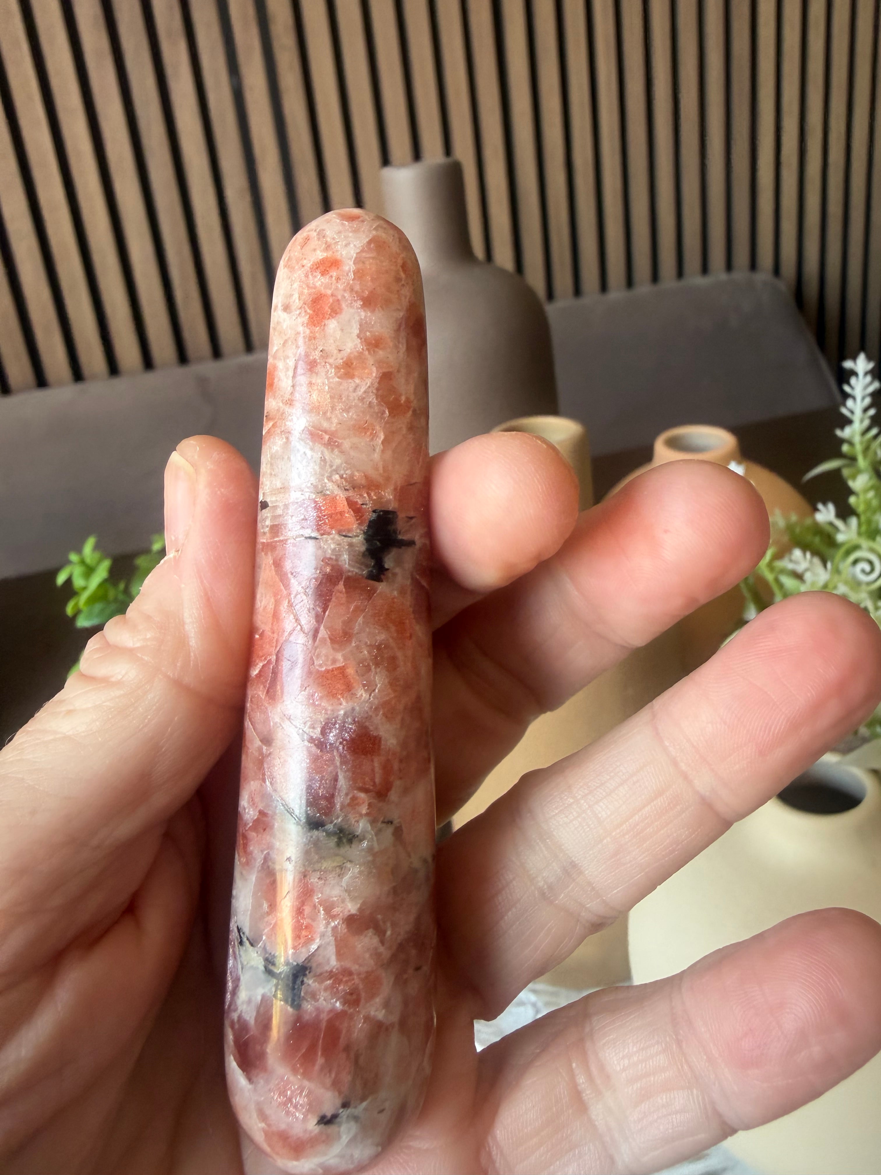 High Grade Sunstone Crystal Wand