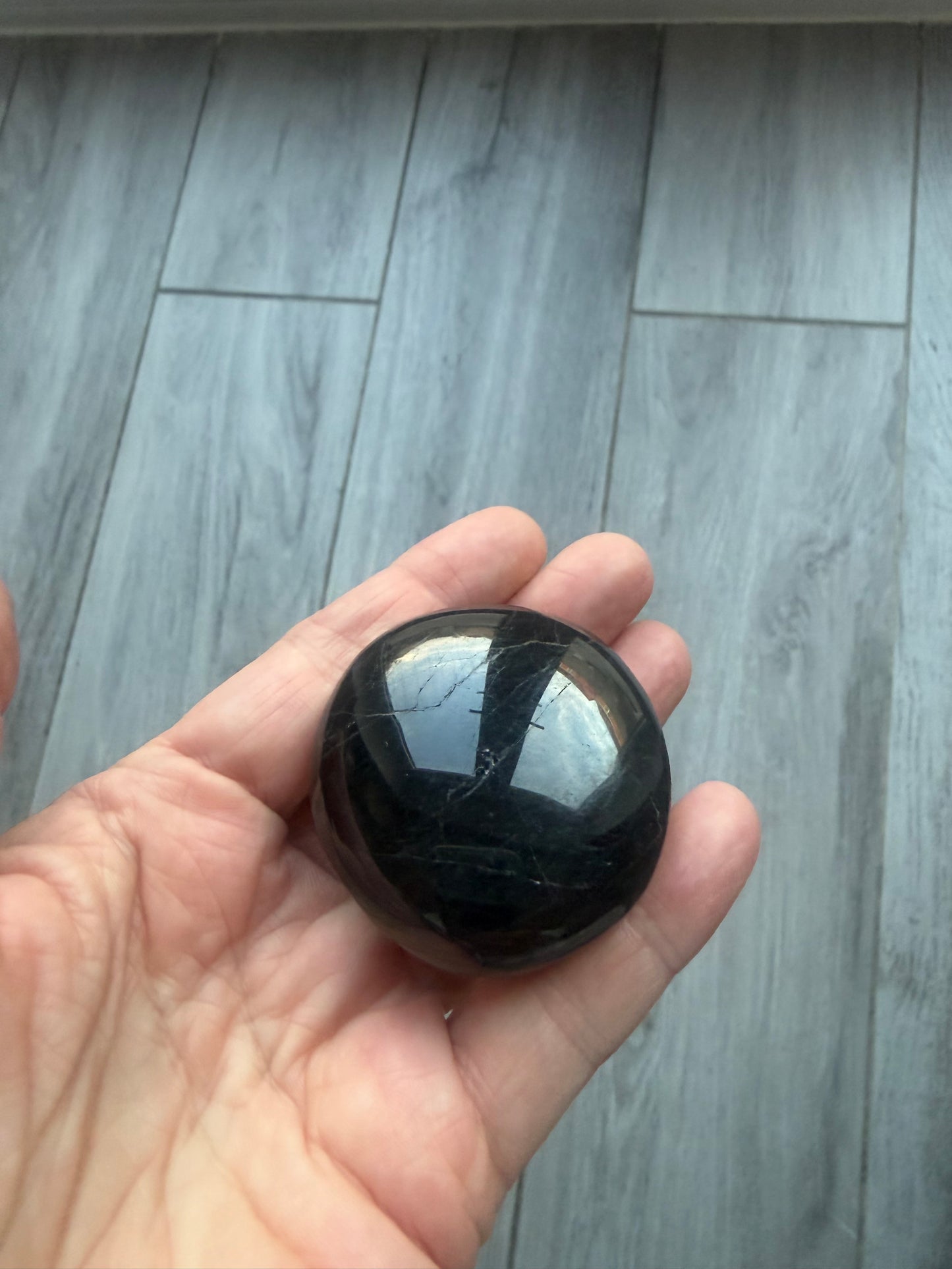 Black Tourmaline Palm Stone