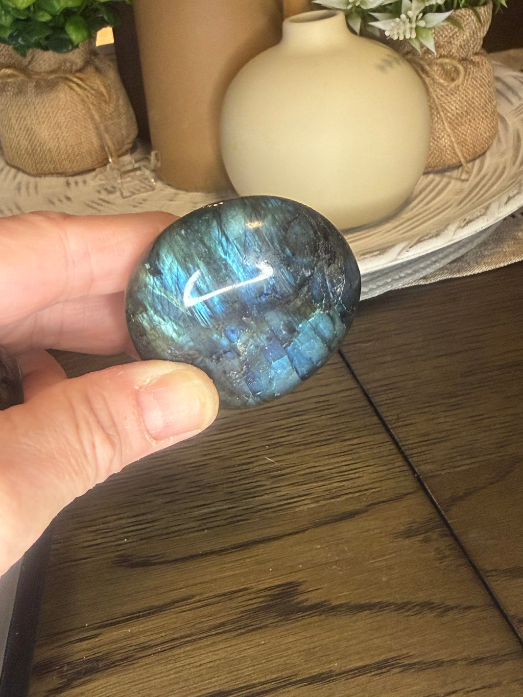 Labradorite Palm Stone