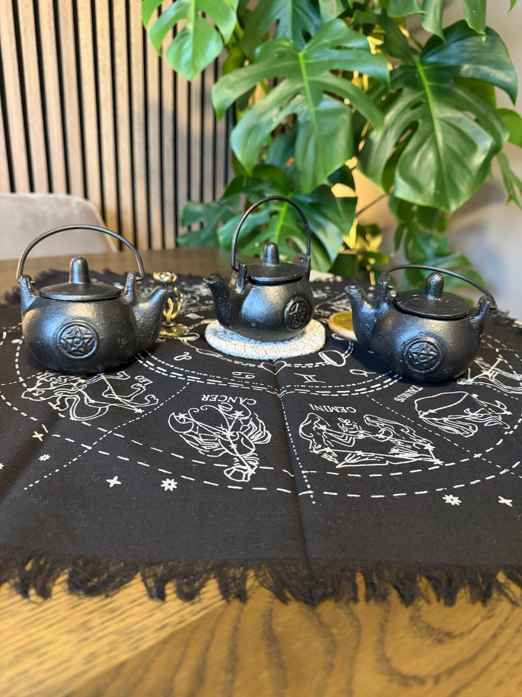 Cast Iron Cauldron with Pentagram