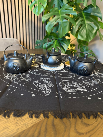 Cast Iron Cauldron with Pentagram