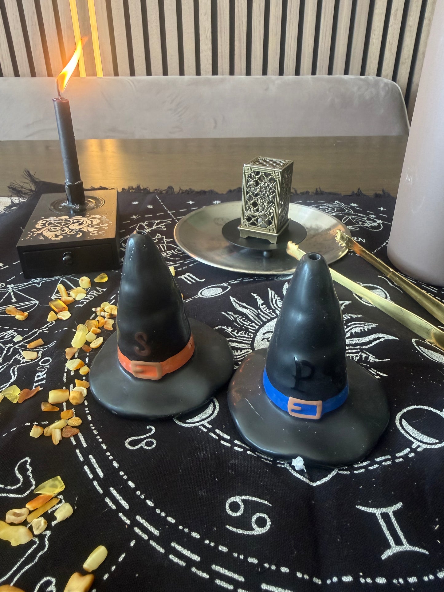 Witch Hat Salt and Pepper Shakers