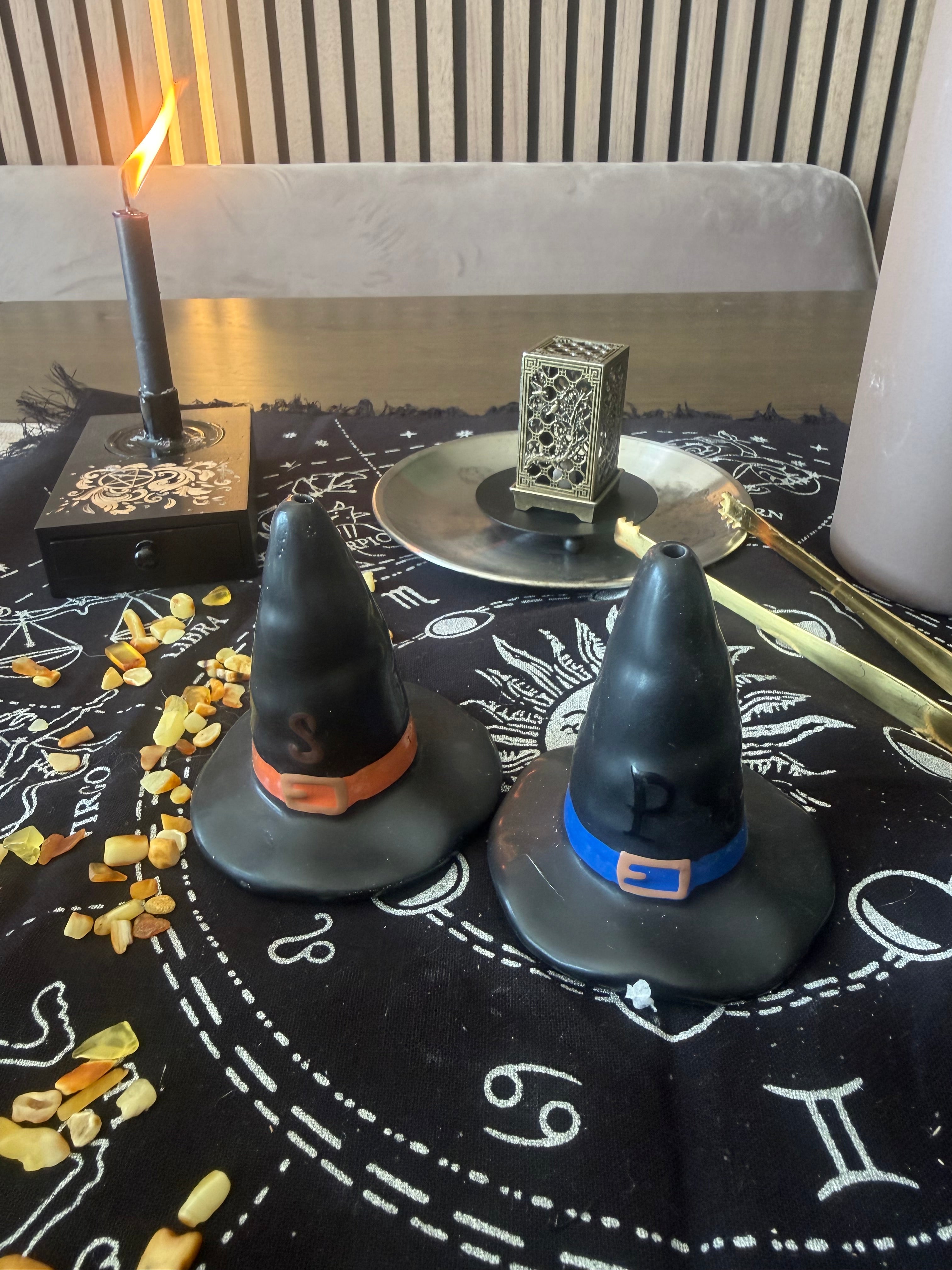 Witch Hat Salt and Pepper Shakers