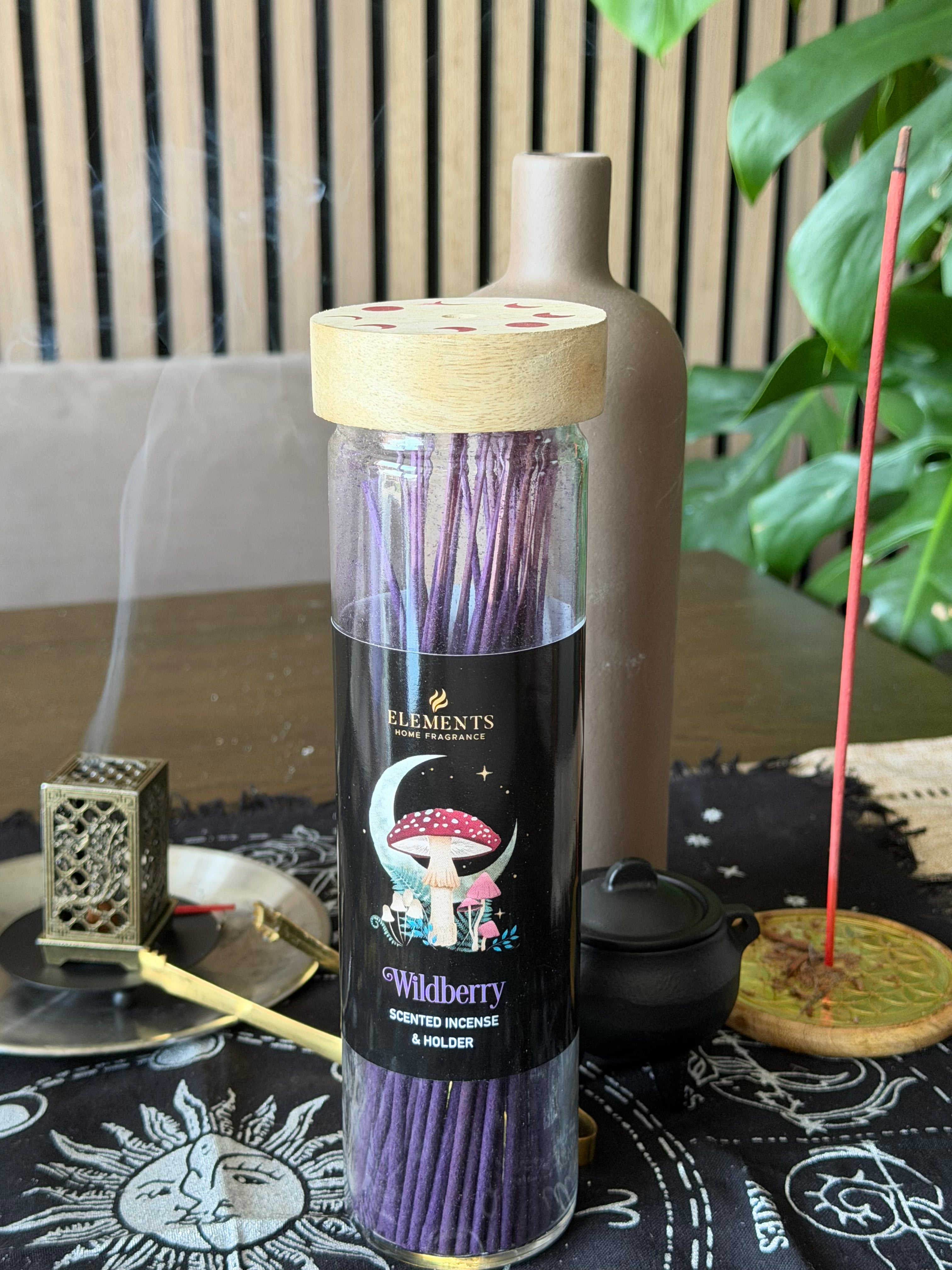 Dark Forest Incense Sticks & Holder | Elements Home Fragrance