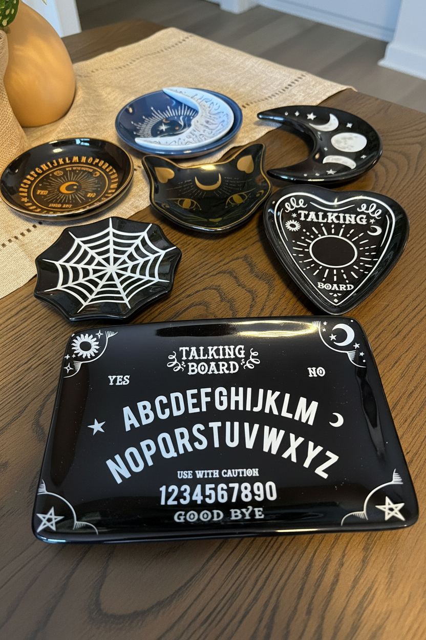 Brightened witchy trinket dishes