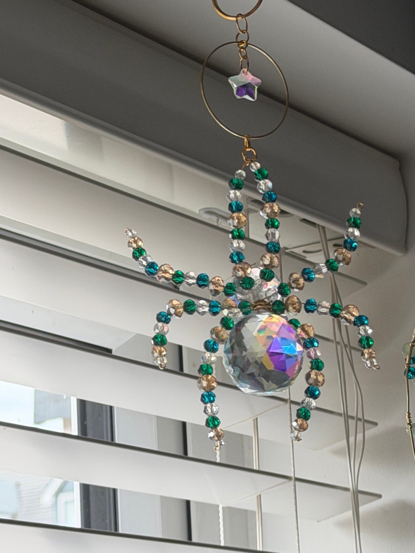 Crystal Spider Sun Catcher