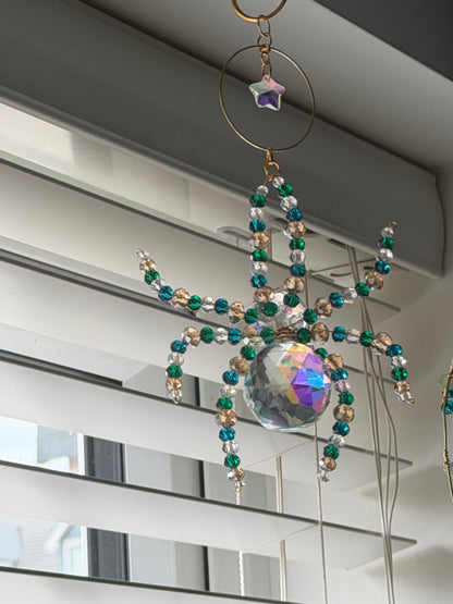 Crystal Spider Sun Catcher