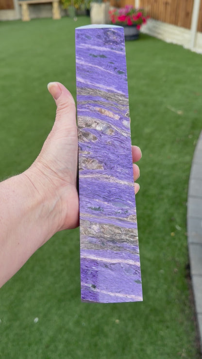 Charoite Crystal Tower | Large Statement Point | 1.377kg