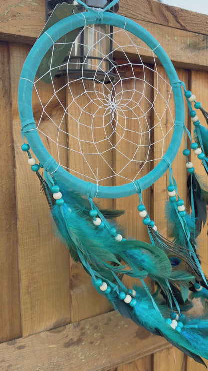 Peacock Feather Dream Catcher