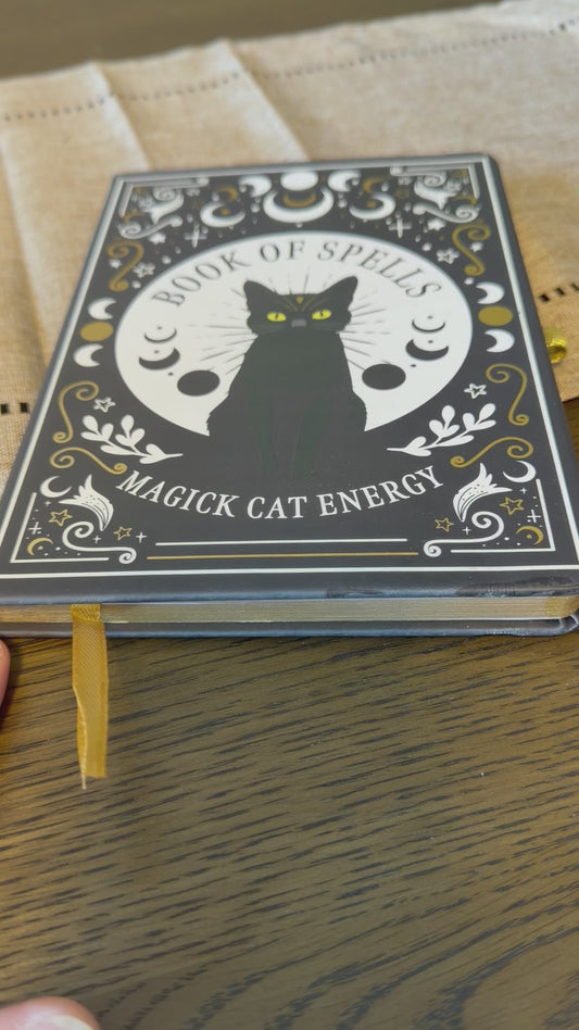 Book of Spells Magick Cat Energy Journal