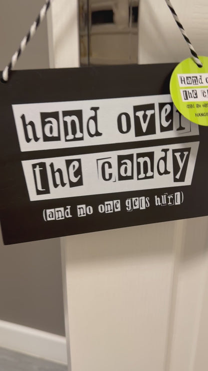 Halloween hanging signs