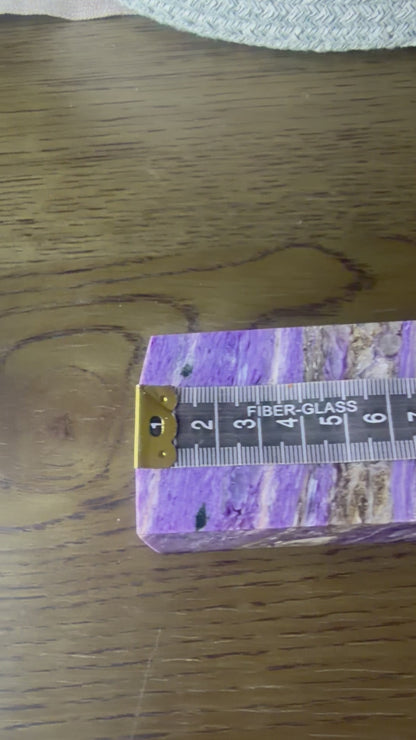 Charoite Crystal Tower | Large Statement Point | 1.377kg