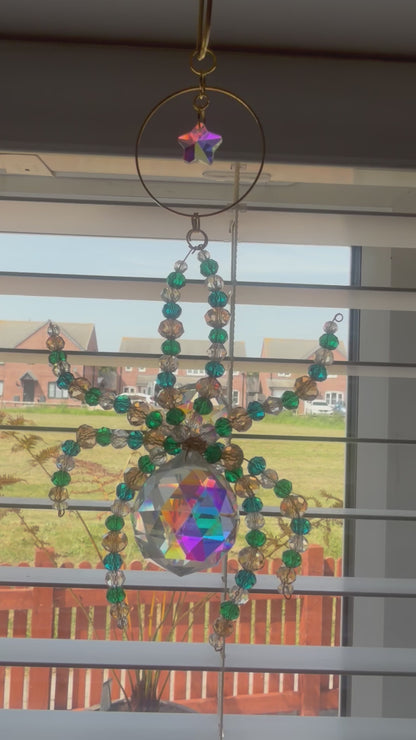 Crystal Spider Sun Catcher