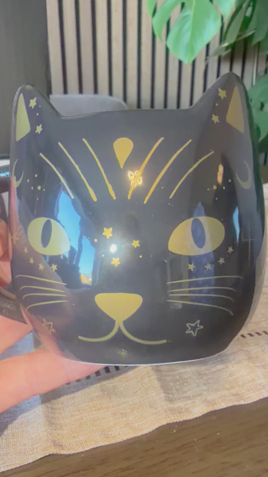 Book of Spells Magick Cat Energy Ceramic Mug